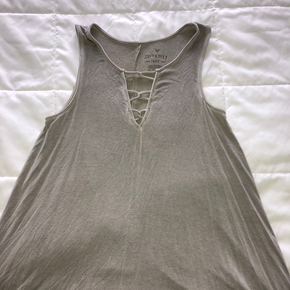 American Eagle cross cross tank